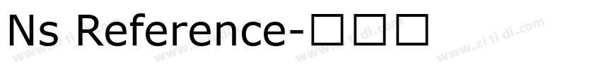 Ns Reference字体转换